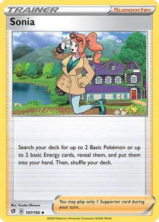 Sonia (167/192) Reverse Holofoil [Rebel Clash] - Uncommon