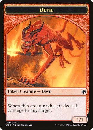 Devil // Satyr Double-Sided Token (Challenger 2020) (UMP-12 // 9) - Unique and Miscellaneous Promos