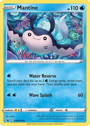 Mantine (SWSH026/307) Holofoil [SWSH Sword & Shield Promo Cards] - Promo