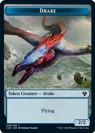 Drake // Insect (018) Double-Sided Token (C20-8 // 18) - Commander 2020
