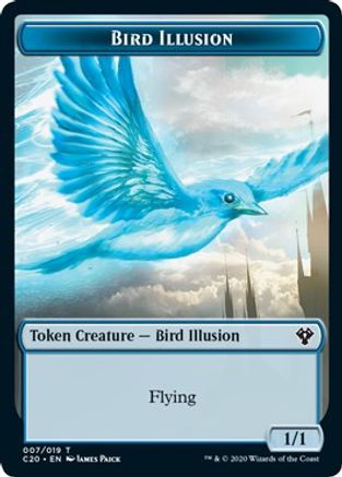 Bird Illusion // Beast (011) Double-Sided Token (C20-7 // 11) - Commander 2020