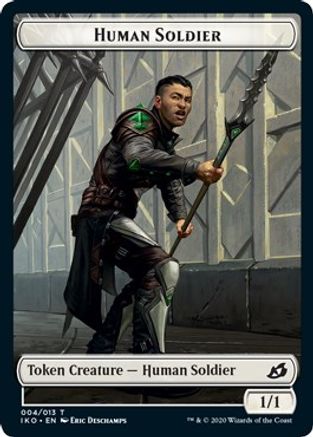 Human Soldier (004) // Zombie Double-Sided Token (C20-4 // 9) - Commander 2020