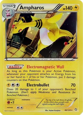 Ampharos (Cosmos Holo) (40/124) Holofoil [Blister Exclusives] - Promo