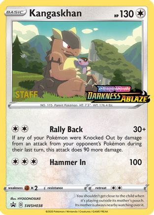 Kangaskhan - SWSH038 (Prerelease) [Staff] (SWSH038) Holofoil [SWSH Sword & Shield Promo Cards] - Promo
