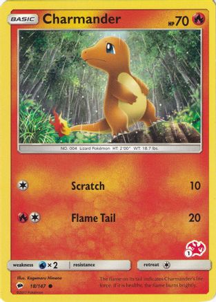 Charmander (#1 Charizard Stamped) (18/147) [Battle Academy] - Promo
