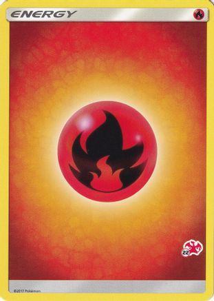 Fire Energy (#22 Charizard Stamped) [Battle Academy] - Promo