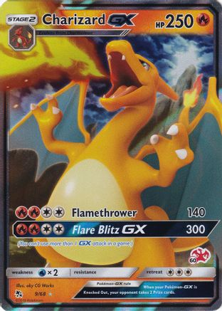 Charizard GX (#60 Charizard Stamped) (009/68) Holofoil [Battle Academy] - Promo