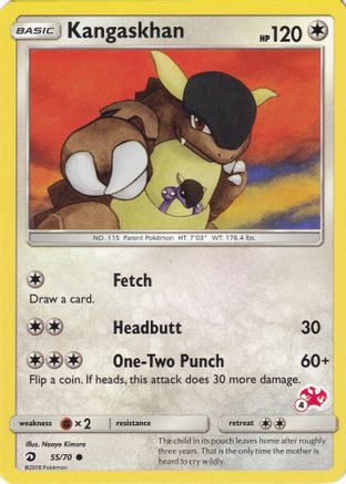 Kangaskhan (#4 Charizard Stamped) (55/70) [Battle Academy] - Promo