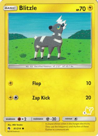 Blitzle (#1 Pikachu Stamped) (81/214) [Battle Academy] - Promo