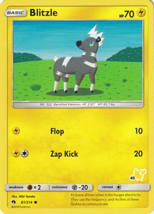 Blitzle (#45 Pikachu Stamped) (81/214) [Battle Academy] - Promo