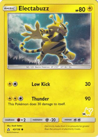 Electabuzz (#58 Pikachu Stamped) (043/156) [Battle Academy] - Promo