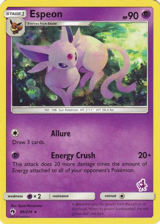 Espeon (Mewtwo Stamped) (089/214) [Battle Academy] - Promo