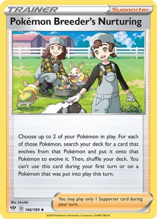 Pokemon Breeder's Nurturing (166/189) [Darkness Ablaze] - Uncommon