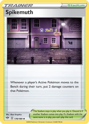 Spikemuth (170/189) Reverse Holofoil [Darkness Ablaze] - Uncommon