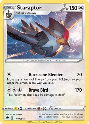 Staraptor (147/189) [Darkness Ablaze] - Rare