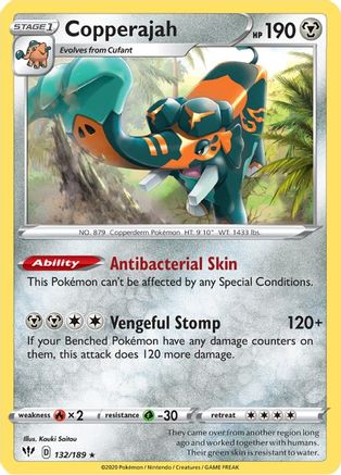 Copperajah (132/189) Holofoil [Darkness Ablaze] - Holo Rare