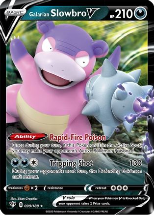 Galarian Slowbro V (099/189) Holofoil [Darkness Ablaze] - Ultra Rare