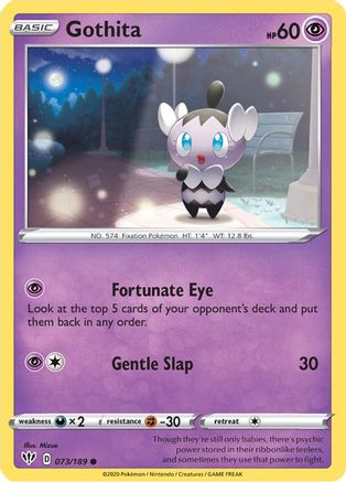 Gothita (073/189) Reverse Holofoil [Darkness Ablaze] - Common