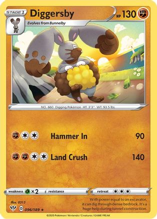 Diggersby (096/189) Reverse Holofoil [Darkness Ablaze] - Rare