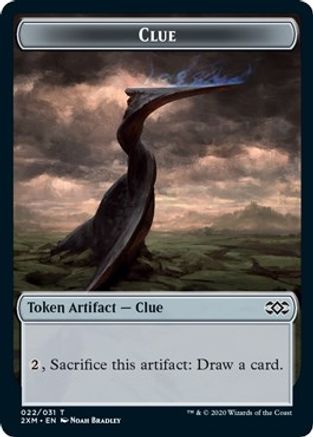 Clue // Wurm (030) Double-Sided Token (2XM-22 // 30) - Double Masters Foil