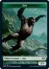 Ape // Beast Double-Sided Token (2XM-12 // 13) - Double Masters Foil