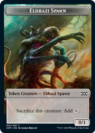 Eldrazi Spawn // Myr (007) Double-Sided Token (2XM-1 // 7) - Double Masters Foil
