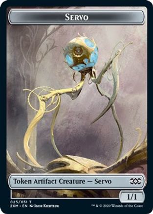 Servo // Thopter (026) Double-Sided Token (2XM-25 // 26) - Double Masters Foil