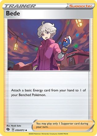 Bede (050/73) Reverse Holofoil [Champions Path] - Uncommon
