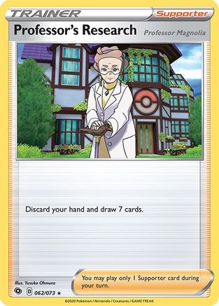 Professor's Research [Professor Magnolia] (062/73) Reverse Holofoil [Champions Path] - Holo Rare