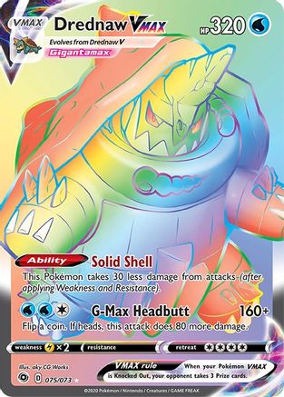 Drednaw VMAX (Secret) (075/73) Holofoil [Champions Path] - Secret Rare