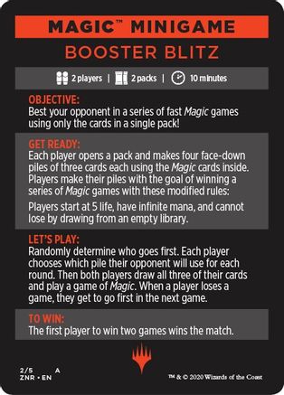 Magic Minigame: Booster Blitz (ZNR-002) - Zendikar Rising