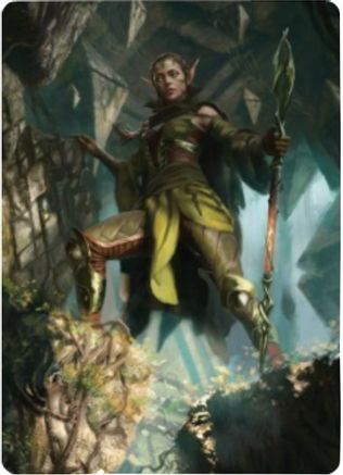 Nissa of Shadowed Boughs Art Card (5/81) (ASZNR-005) - Art Series: Zendikar Rising