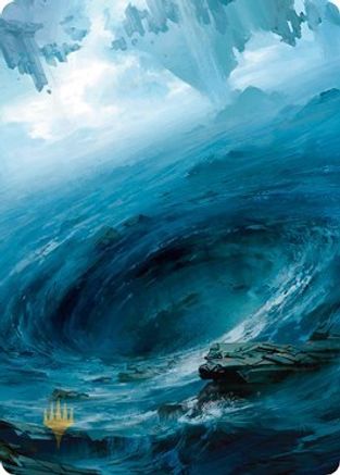 Island Art Card (12/81) (Gold-Stamped) (ASZNR-012) - Art Series: Zendikar Rising