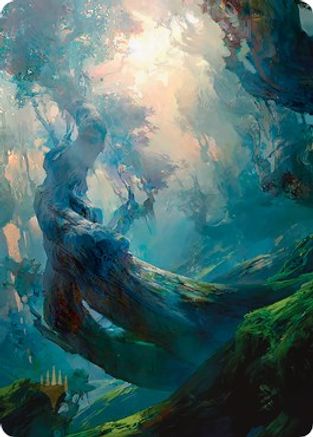 Forest Art Card (21/81) (Gold-Stamped Signature) (ASZNR-021) - Art Series: Zendikar Rising