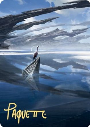 Seachrome Coast Art Card (Gold-Stamped Signature) (ASZNR-031) - Art Series: Zendikar Rising