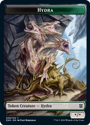 Hydra // Kor Warrior Double-sided Token (ZNR-) - Zendikar Rising Foil