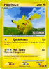 Pikachu - 70/100 [Platinum]/100  - Reverse Holofoil Burger King Promos - Promo
