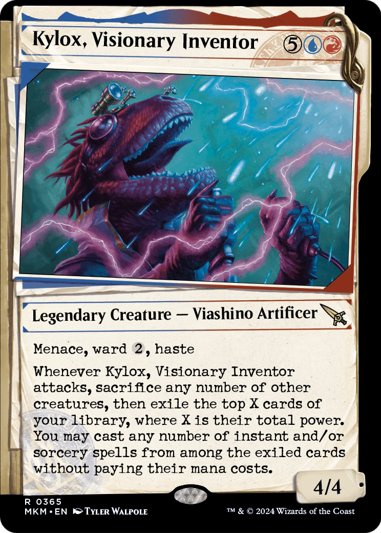 Kylox, Visionary Inventor (Showcase) (MKM-365) - Murders at Karlov Manor: (Showcase) Foil