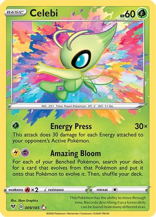Celebi (009/185) Holofoil [Vivid Voltage] - Amazing Rare