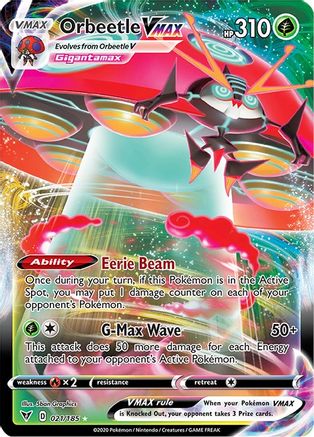 Orbeetle VMAX (021/185) Holofoil [Vivid Voltage] - Ultra Rare