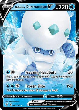 Galarian Darmanitan V (036/185) Holofoil [Vivid Voltage] - Ultra Rare