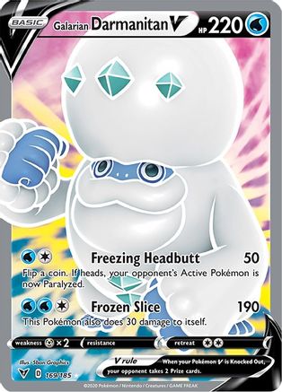 Galarian Darmanitan V (Full Art) (169/185) Holofoil [Vivid Voltage] - Ultra Rare