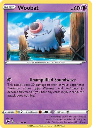 Woobat (073/185) Reverse Holofoil [Vivid Voltage] - Common