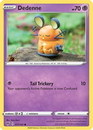 Dedenne (077/185) Reverse Holofoil [Vivid Voltage] - Common