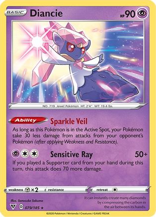 Diancie (079/185) Holofoil [Vivid Voltage] - Holo Rare