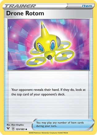 Drone Rotom (151/185) Reverse Holofoil [Vivid Voltage] - Uncommon