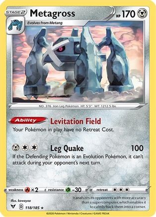 Metagross (118/185) [Vivid Voltage] - Rare