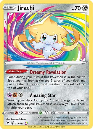 Jirachi (119/185) Holofoil [Vivid Voltage] - Amazing Rare