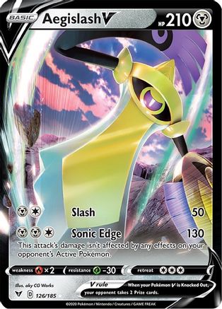 Aegislash V (126/185) Holofoil [Vivid Voltage] - Ultra Rare