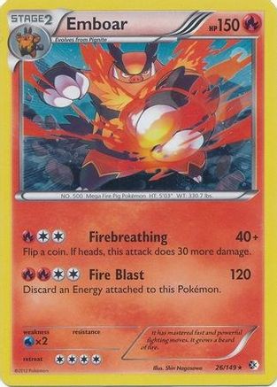 Emboar (Cosmos Holo) (26/149) Holofoil [Blister Exclusives] - Promo